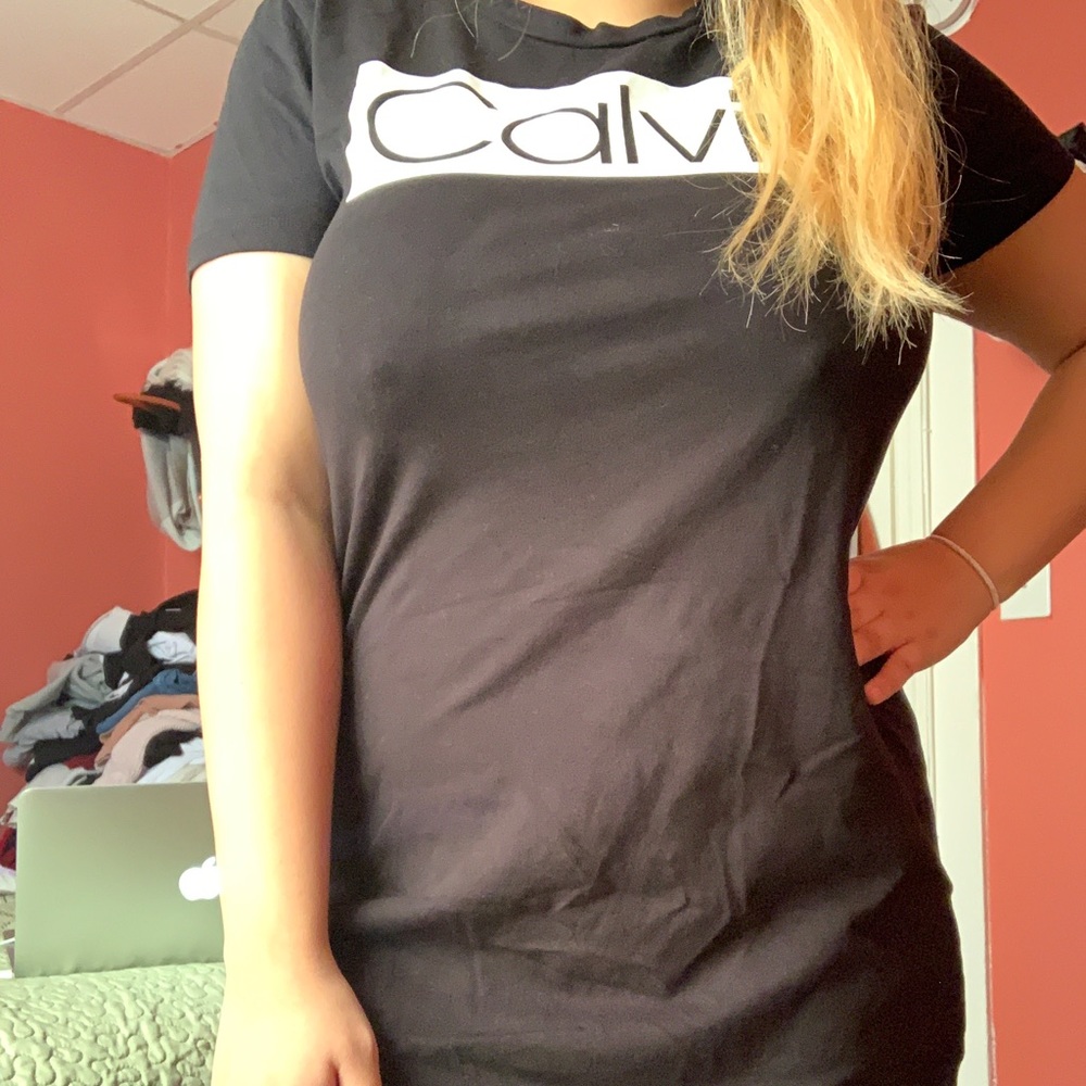 Black Calvin Klein dress